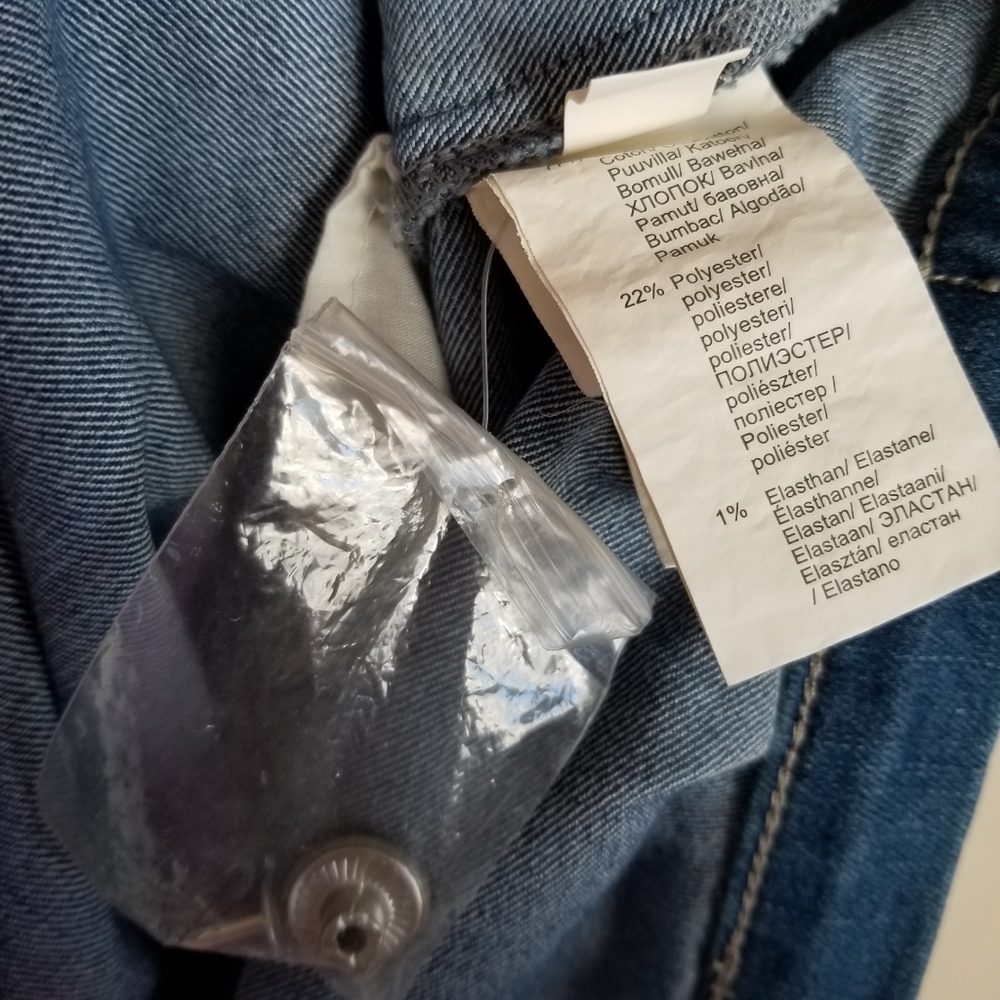 Venus Denim Mini Dress Size 14 - Picture 8 of 8